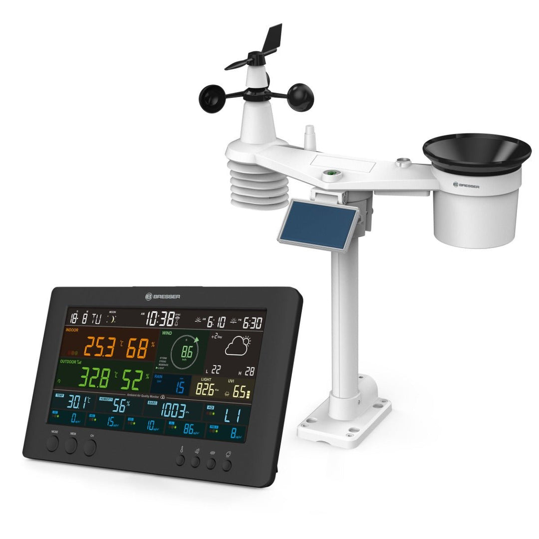 Bresser 7 - in - 1 Weather Station Air - Mon with Air Quality and UV Monitoring, 7 - day Forecast 7003700 - BR-7003700