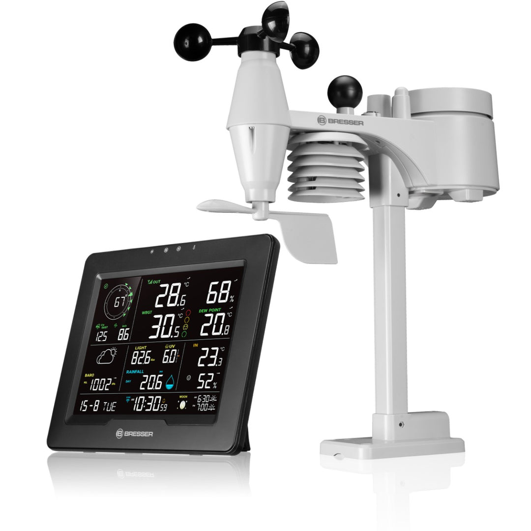 Bresser Sahara TB 8 - in - 1 WiFi Weather Station with Heat Stress Index 7003400 - BR-7003400