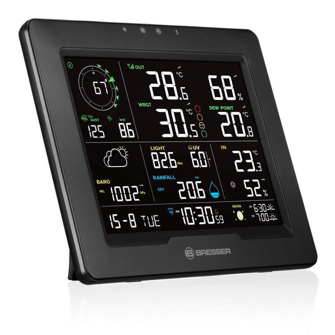Bresser Sahara TB 8 - in - 1 WiFi Weather Station with Heat Stress Index 7003400 - BR-7003400