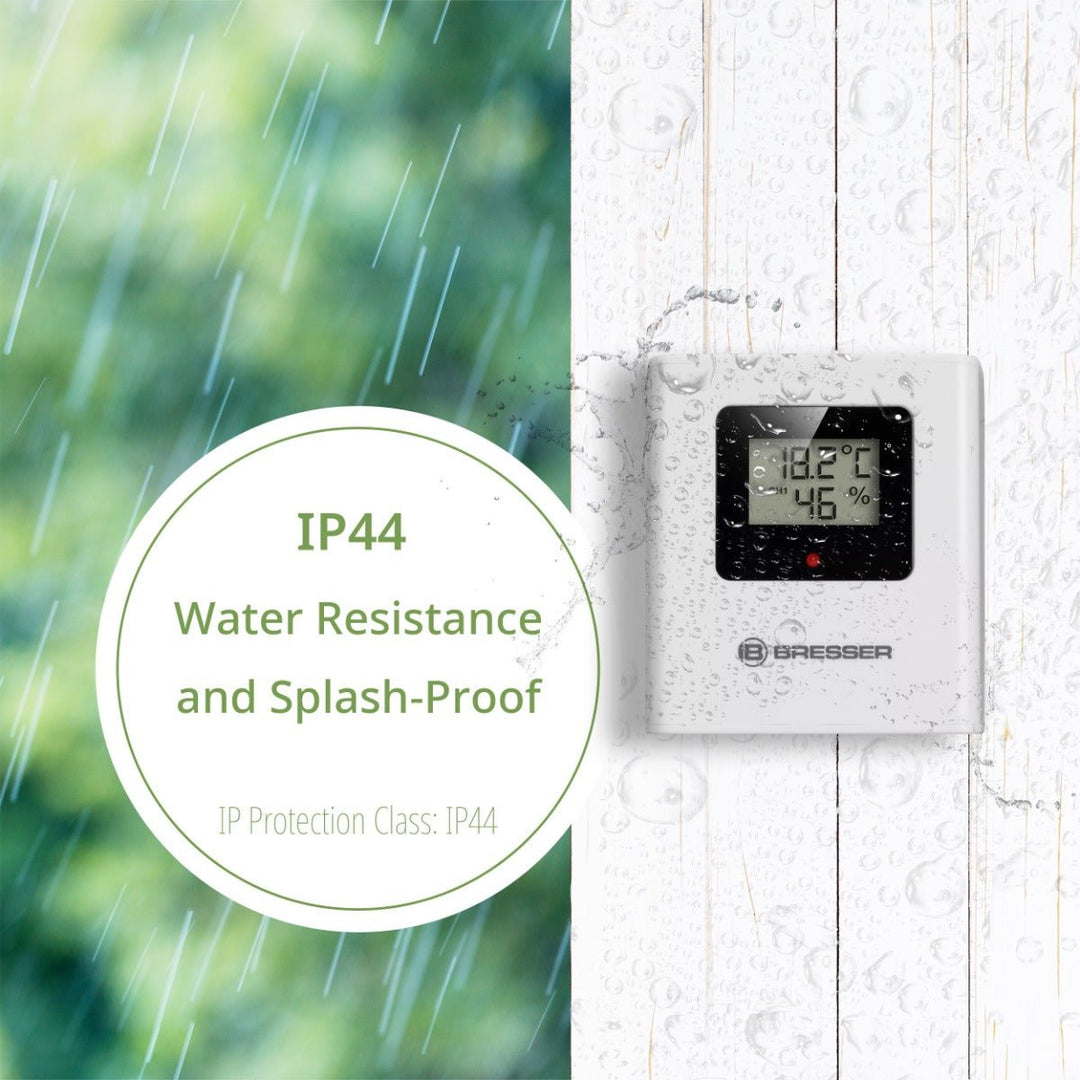 Bresser RC Weather Station Neomeo H with Indoor Comfort Indicator, Indoor/Outdoor Temp &amp; Humidity, Frost warning 7007350 - BR-7007350