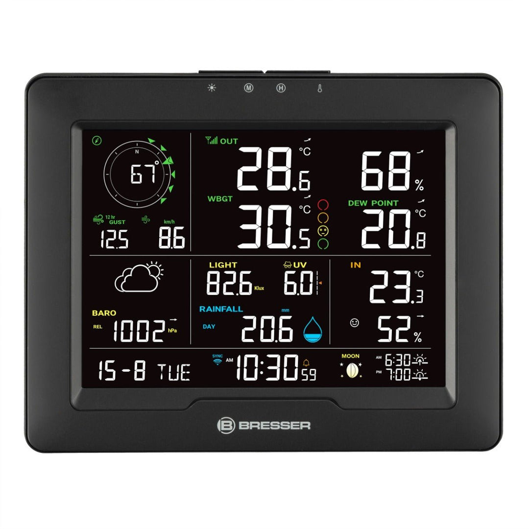 Bresser Sahara TB 8 - in - 1 WiFi Weather Station with Heat Stress Index 7003400 - BR-7003400