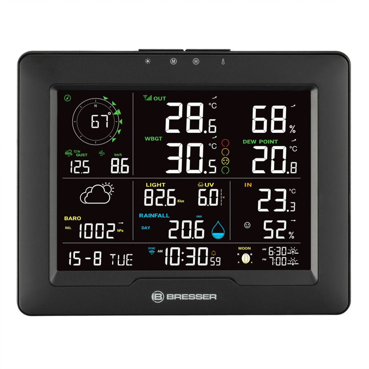 Bresser Sahara TB 8 - in - 1 WiFi Weather Station with Heat Stress Index 7003400 - BR-7003400