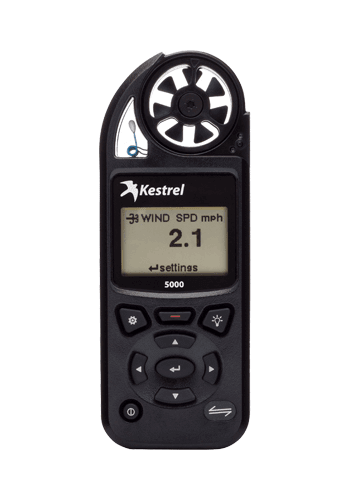 Kestrel 5000 - Wind speed, Temp, Humidity, Pressure + Data Logging & Graphing - NK-0850