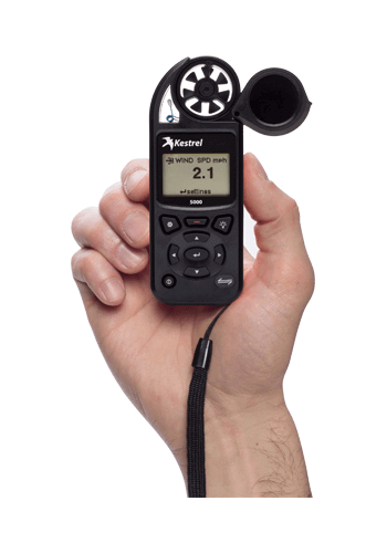 Kestrel 5000 - Wind speed, Temp, Humidity, Pressure + Data Logging &amp; Graphing - NK-0850