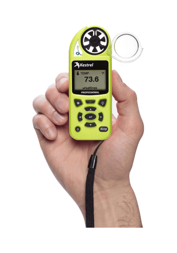 Kestrel 5200 with hand