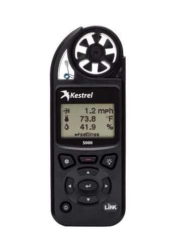 Kestrel 5000 - Wind speed, Temp, Humidity, Pressure + Data Logging &amp; Graphing - NK-0850