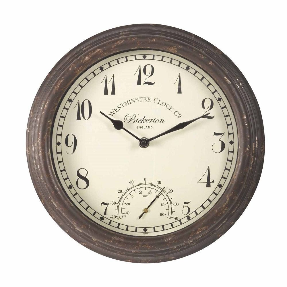 Bickerton Indoor/Outdoor Wall Clock with Thermometer 30cm - SG-5060000