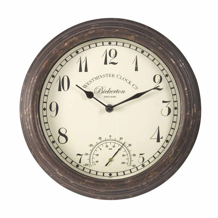 Bickerton Indoor/Outdoor Wall Clock with Thermometer 30cm - SG-5060000