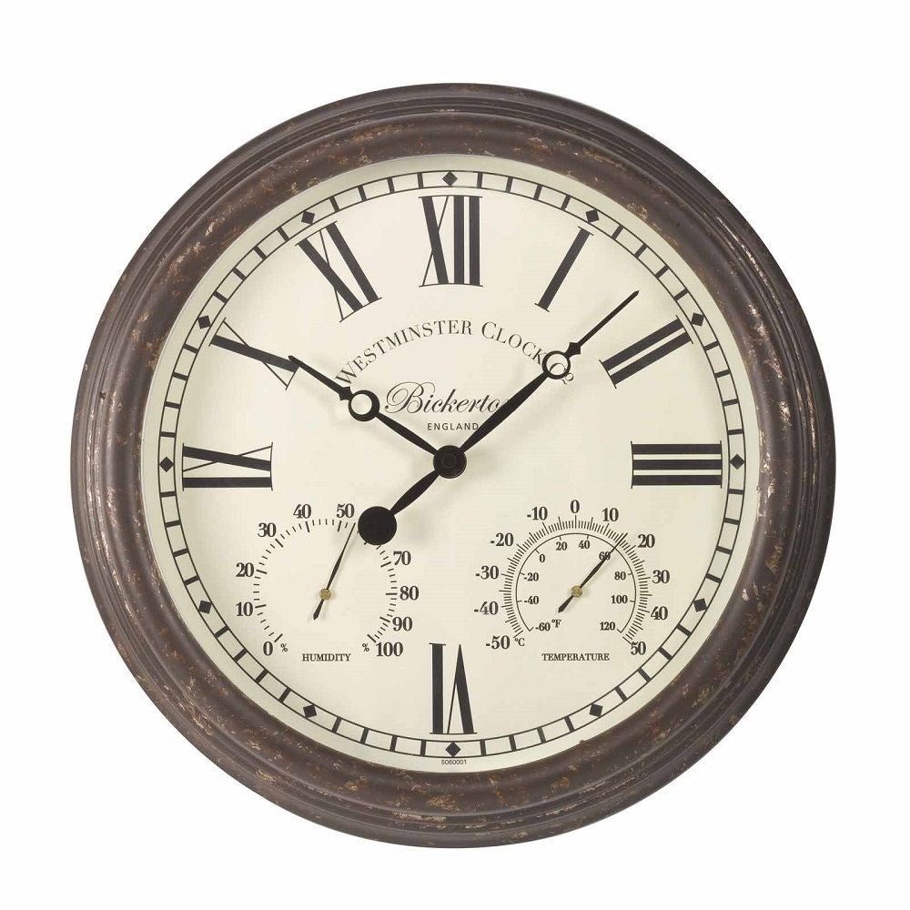 Bickerton Outdoor Wall Clock with Thermometer 38cm - SG-5060001