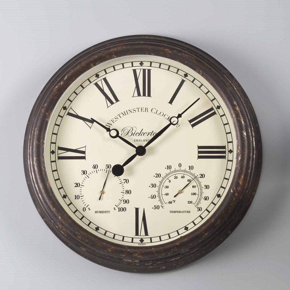 Bickerton Outdoor Wall Clock with Thermometer 38cm - SG-5060001