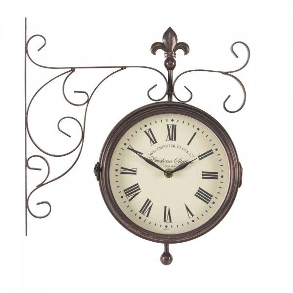 Marylebone Station Outdoor Wall Clock with Thermometer 20cm - SG-5063010