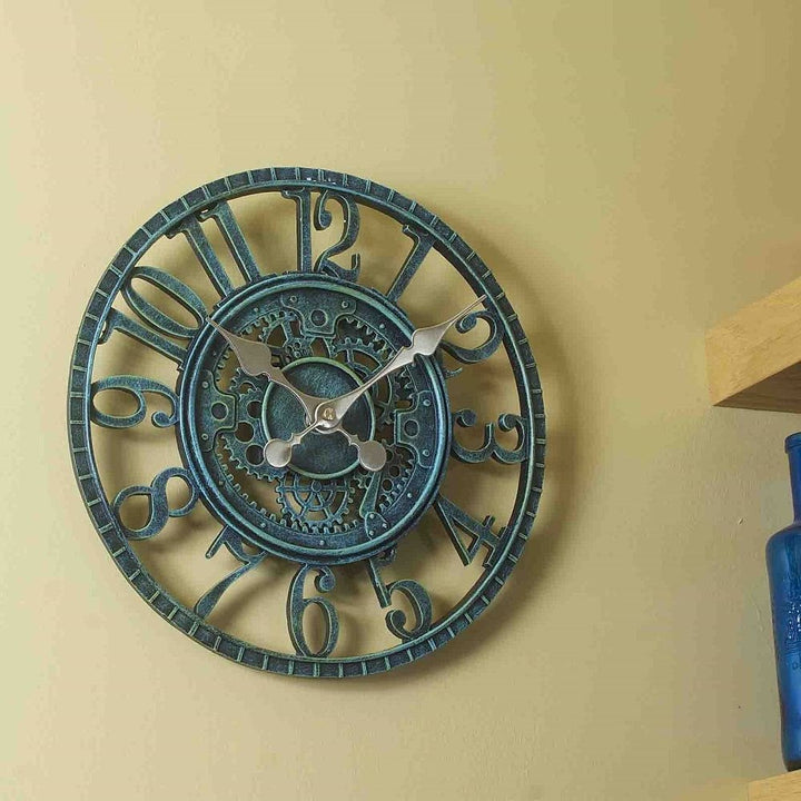 Newby Verdigris Mechanical Outdoor Wall Clock 30cm - SG-5065011