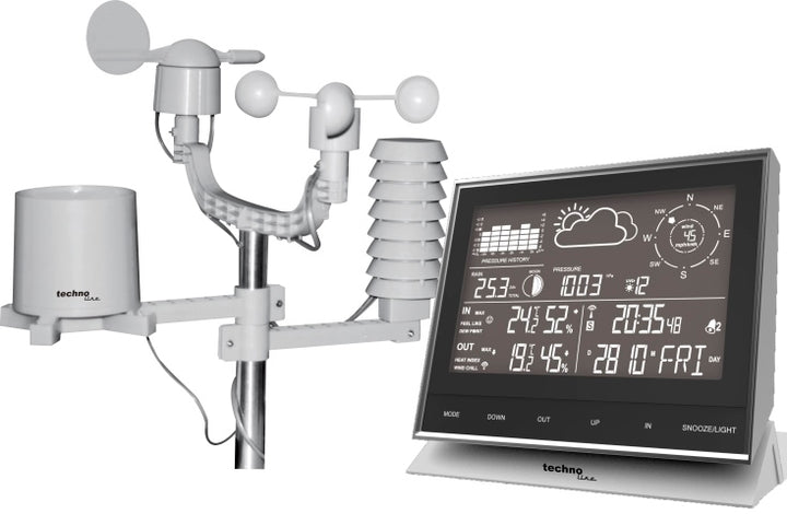 Technoline WS 1700 Complete Weather Station with Programmable Weather Alerts - ES-WS1700