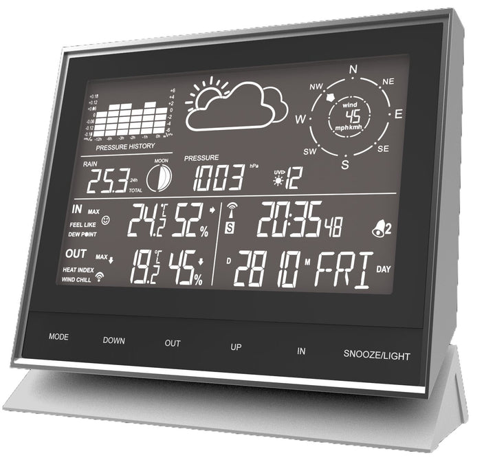 Technoline WS 1700 Complete Weather Station with Programmable Weather Alerts - ES-WS1700
