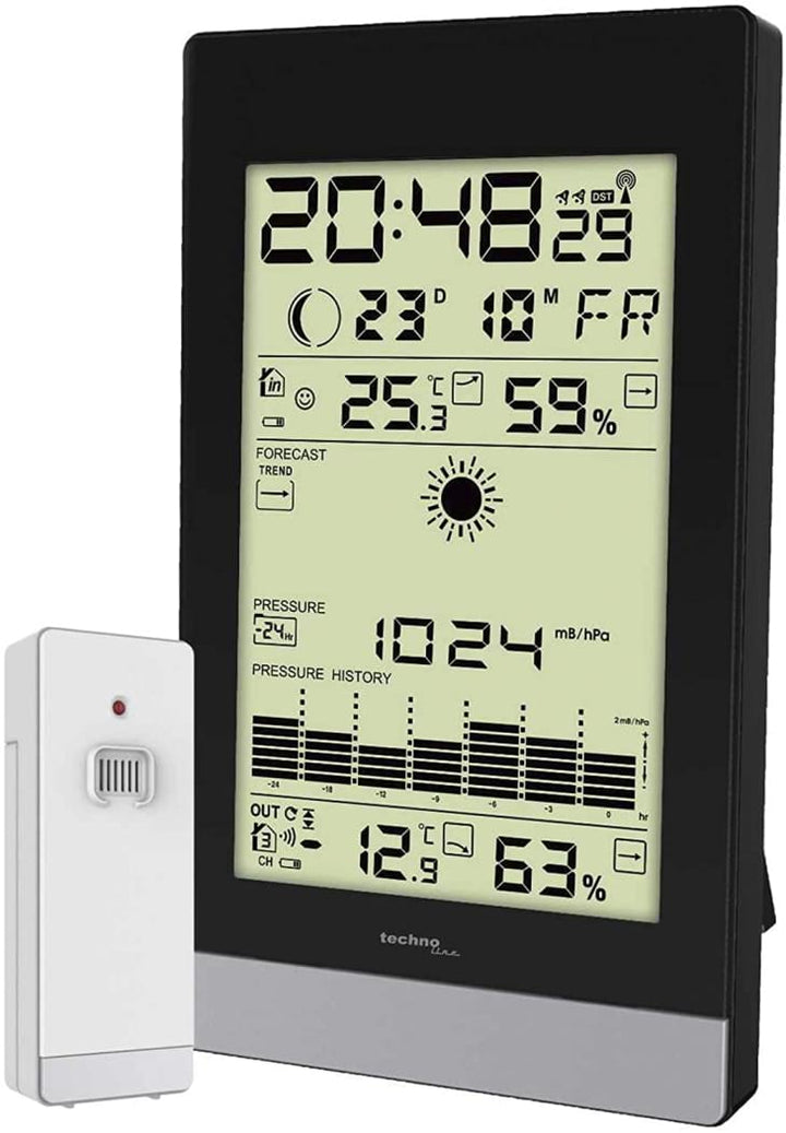 Technoline WS 9050 Weather Forecast Station &amp; Barometer - Expandable - ES-WS9050