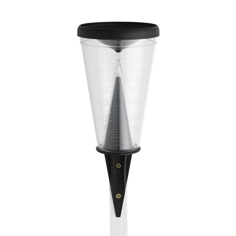 TFA Black Point Analogue Rain Gauge 47 - 1008W - TD-47-1008W