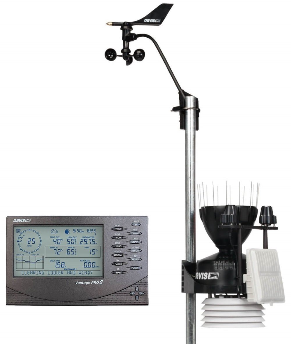 Davis Vantage Pro2 Plus Cabled - 6162CUK (Includes UV & Solar Radiation Sensors) - DI-6162CUK