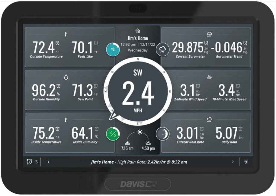 Davis Wireless Vantage Vue Weather Station with WeatherLink Console 6242UK