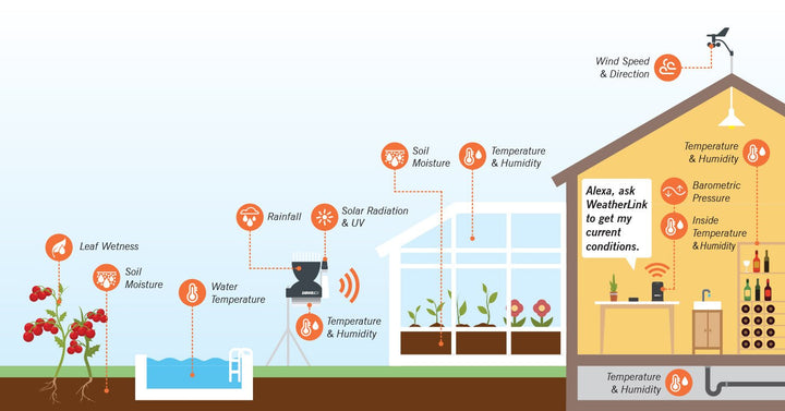 Davis Vantage Vue Sensors &amp; WeatherLink Live Bundle 6110 - Live Stream Your Weather Data - DI-6110UK
